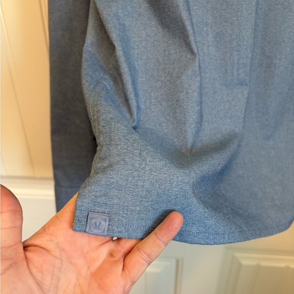 Lululemon Masons Peak Long Sleeve Shirt button down mens size large - Picture 8 of 10